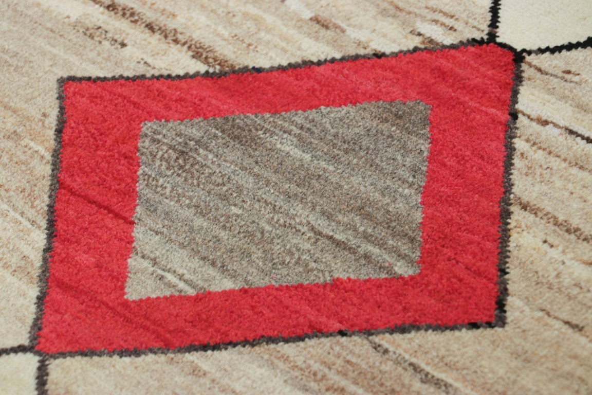 Vintage Gabbeh Geometric Rug