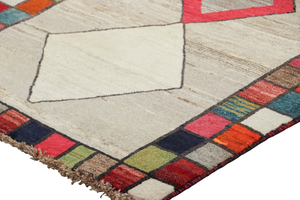 Vintage Gabbeh Geometric Rug