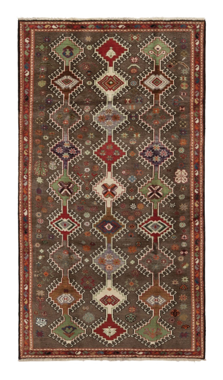 Vintage Gabbeh Geometric Rug