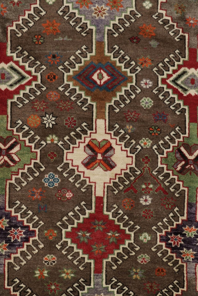 Vintage Gabbeh Geometric Rug