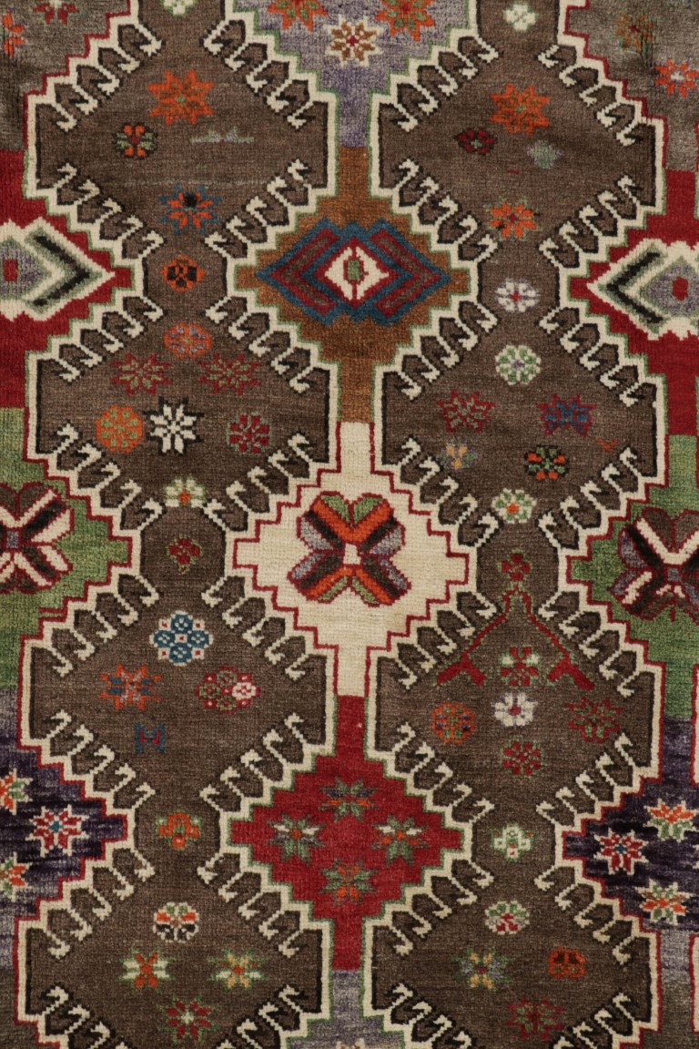 Vintage Gabbeh Geometric Rug