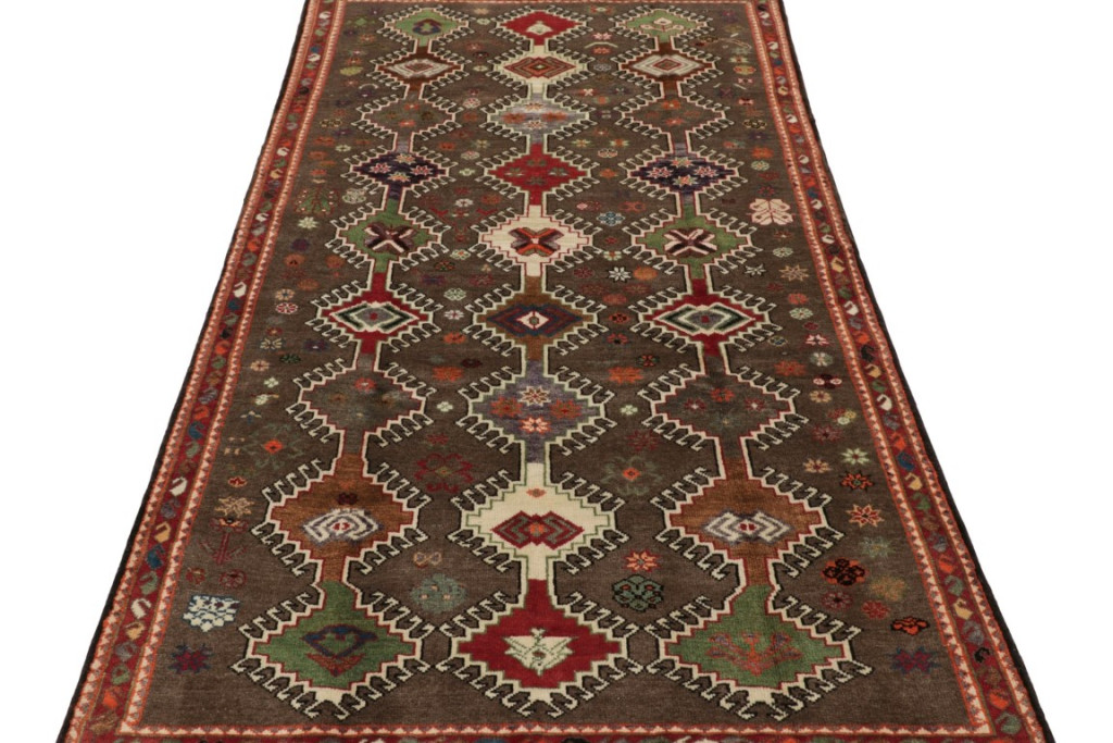 Vintage Gabbeh Geometric Rug