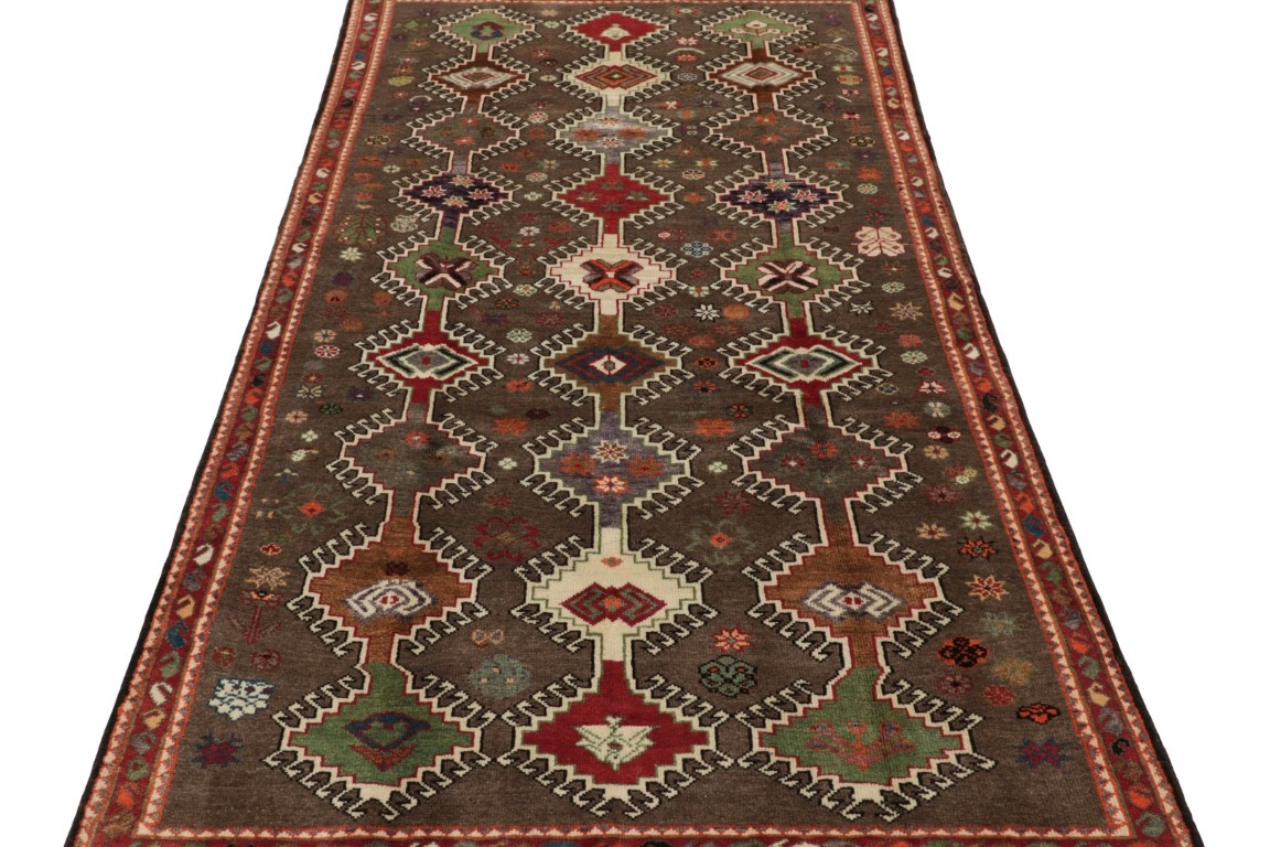 Vintage Gabbeh Geometric Rug