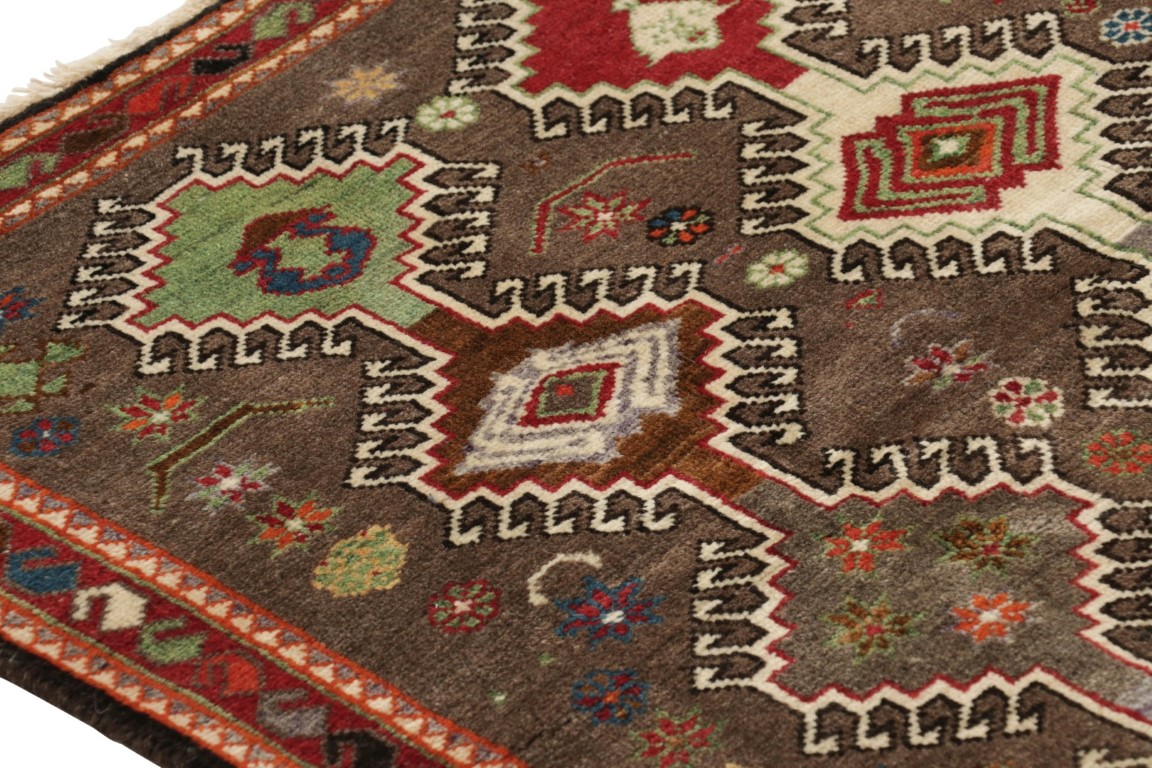 Vintage Gabbeh Geometric Rug