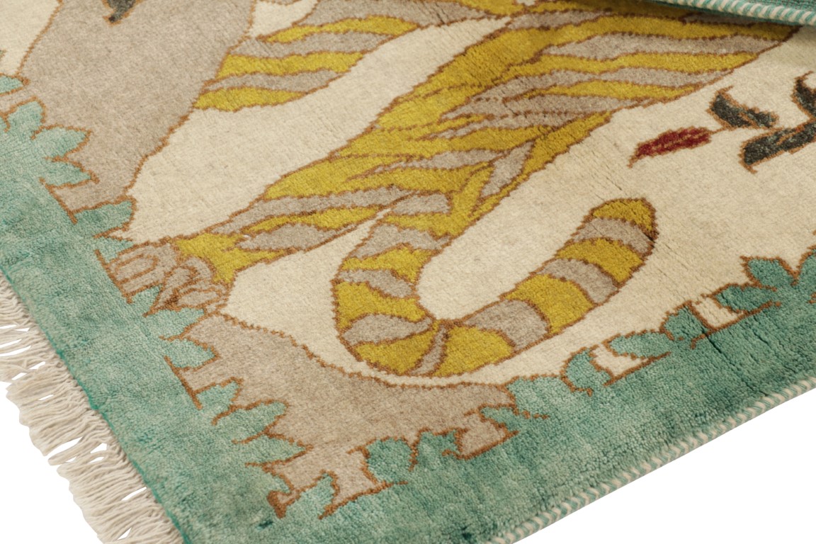Vintage Gabbeh Pictorial Rug