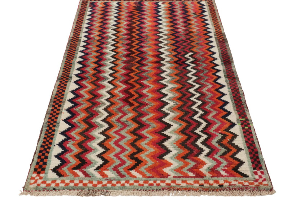 Vintage Gabbeh Geometric Rug