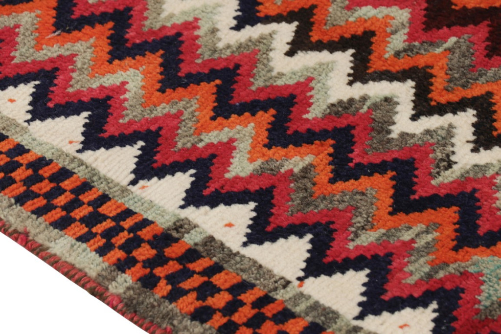 Vintage Gabbeh Geometric Rug