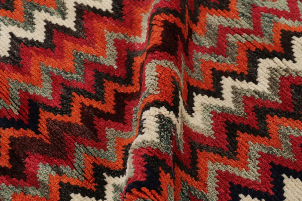 Vintage Gabbeh Geometric Rug