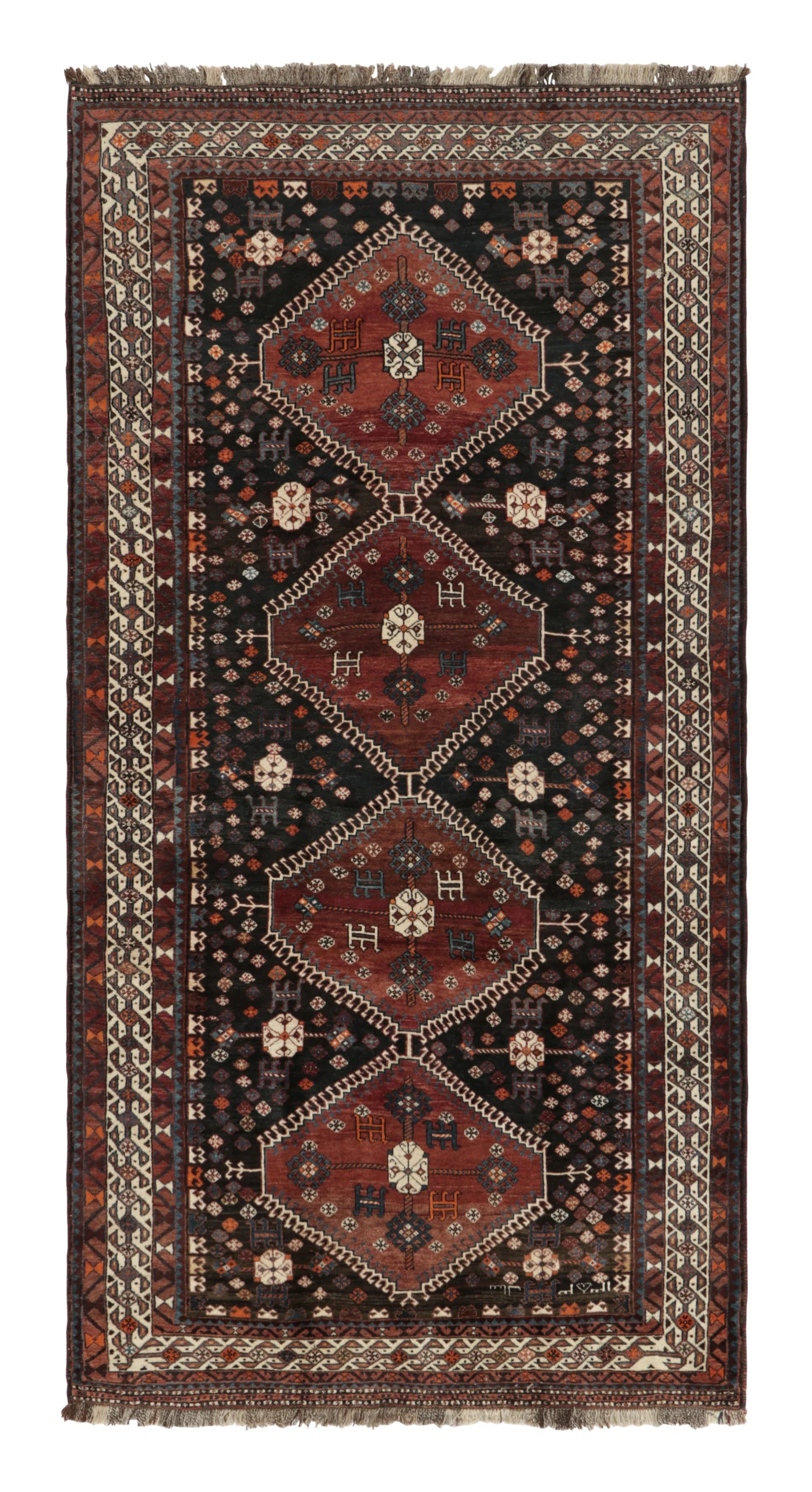 Vintage Qashqai Persian Rug