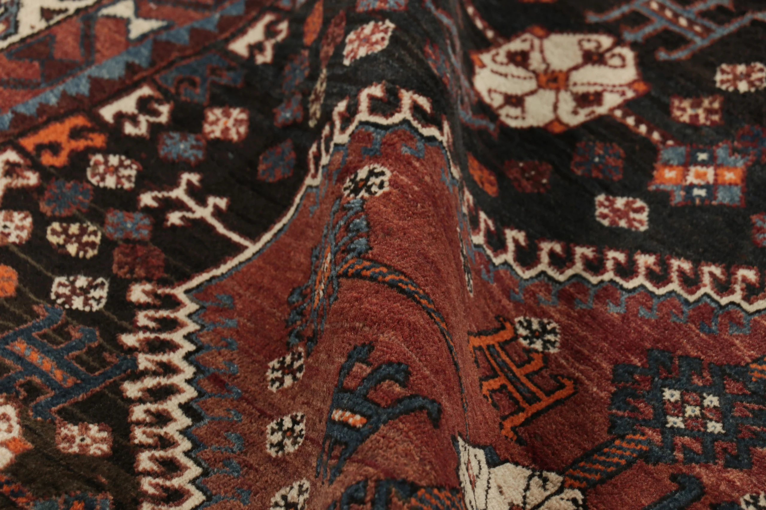 Vintage Qashqai Persian Rug