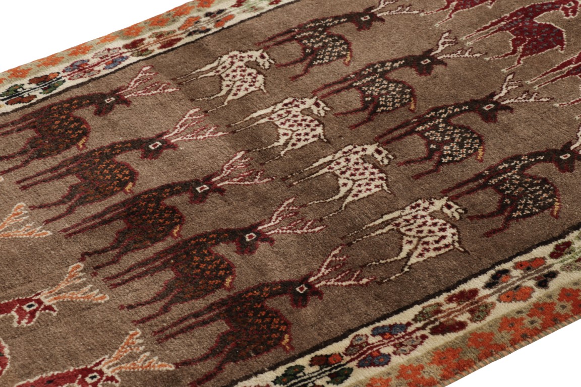 Vintage Gabbeh Pictorial Rug