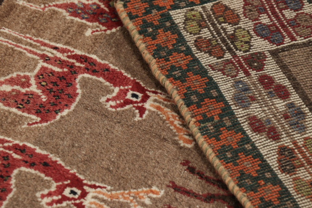 Vintage Gabbeh Pictorial Rug