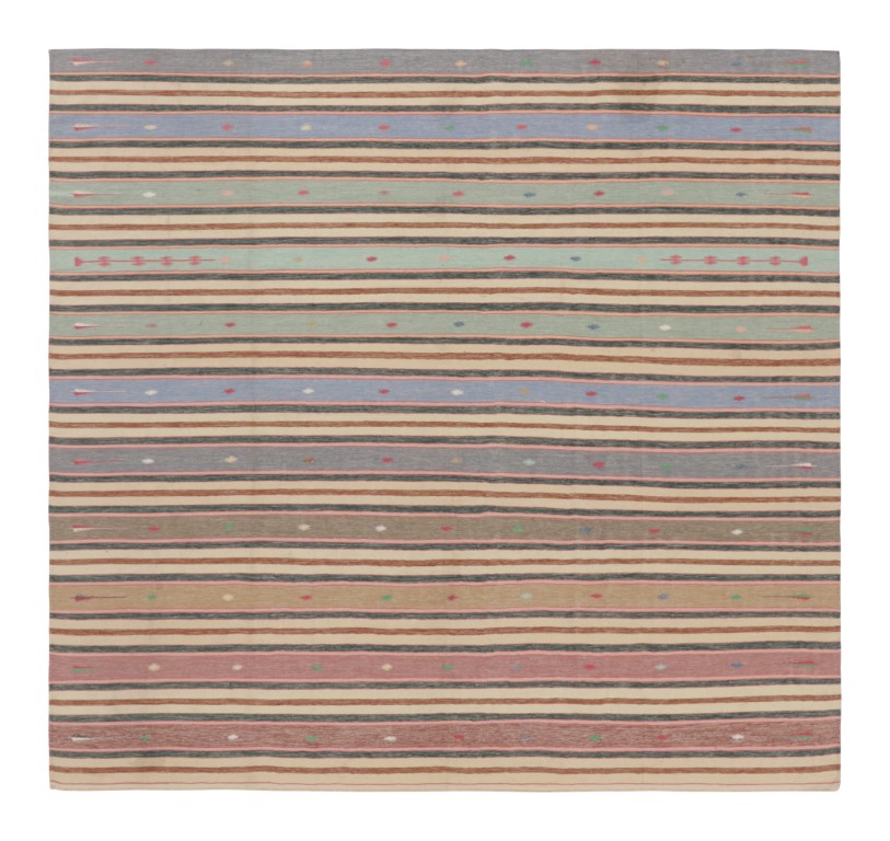 Contemporary Dhurrie Geometric Rug