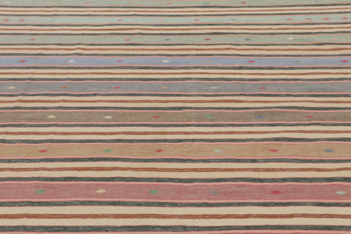 Contemporary Dhurrie Geometric Rug