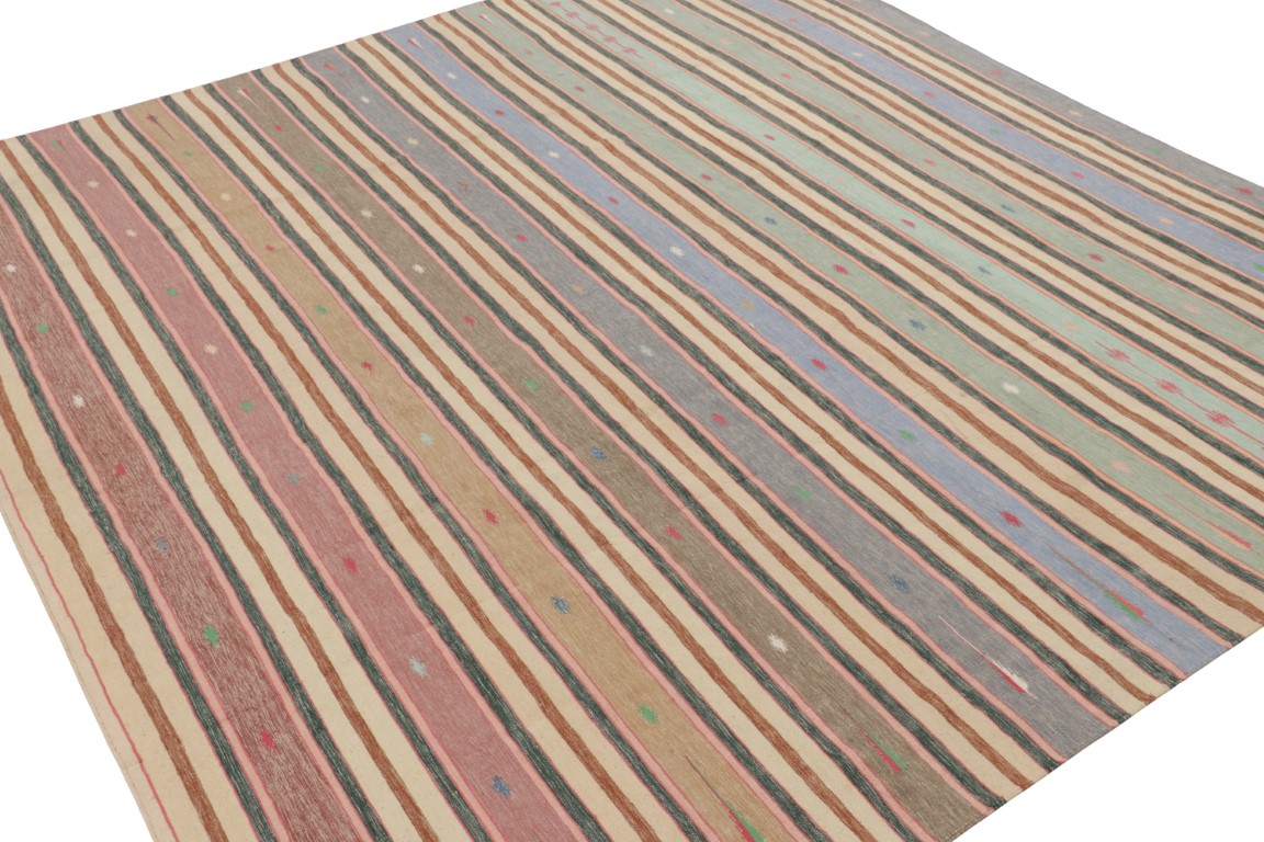 Contemporary Dhurrie Geometric Rug