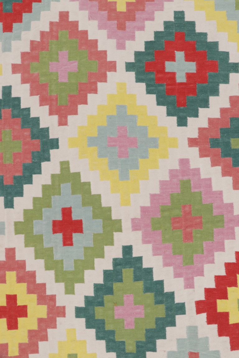 Contemporary Dhurrie Geometric Rug