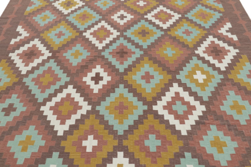 Contemporary Dhurrie Striped Rug