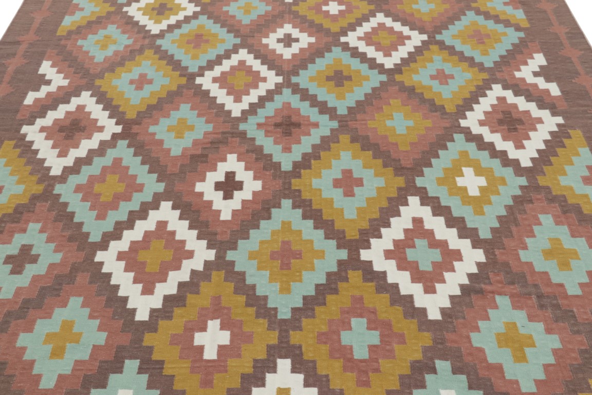 Contemporary Dhurrie Striped Rug