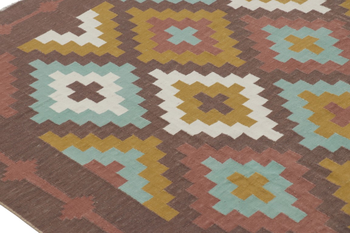 Contemporary Dhurrie Striped Rug