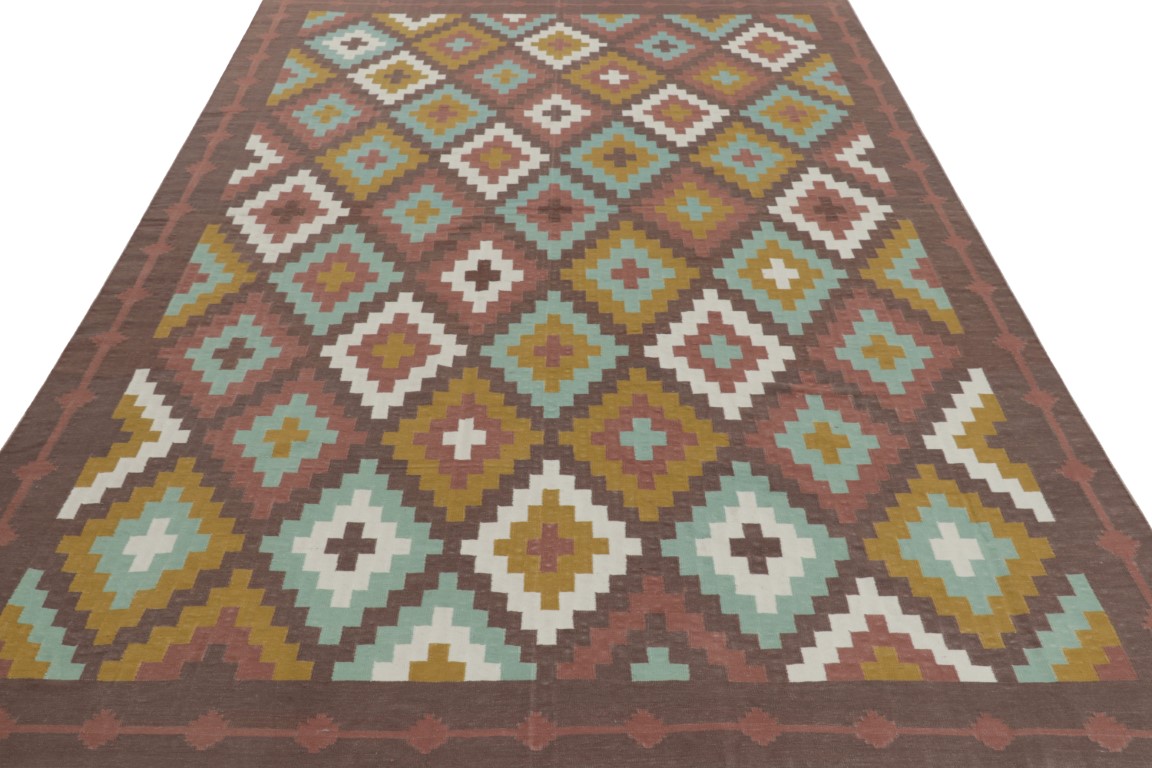 Contemporary Dhurrie Striped Rug