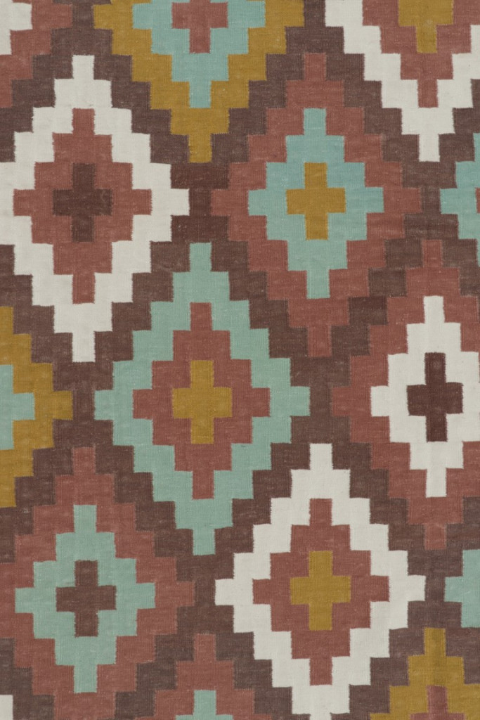 Contemporary Dhurrie Striped Rug