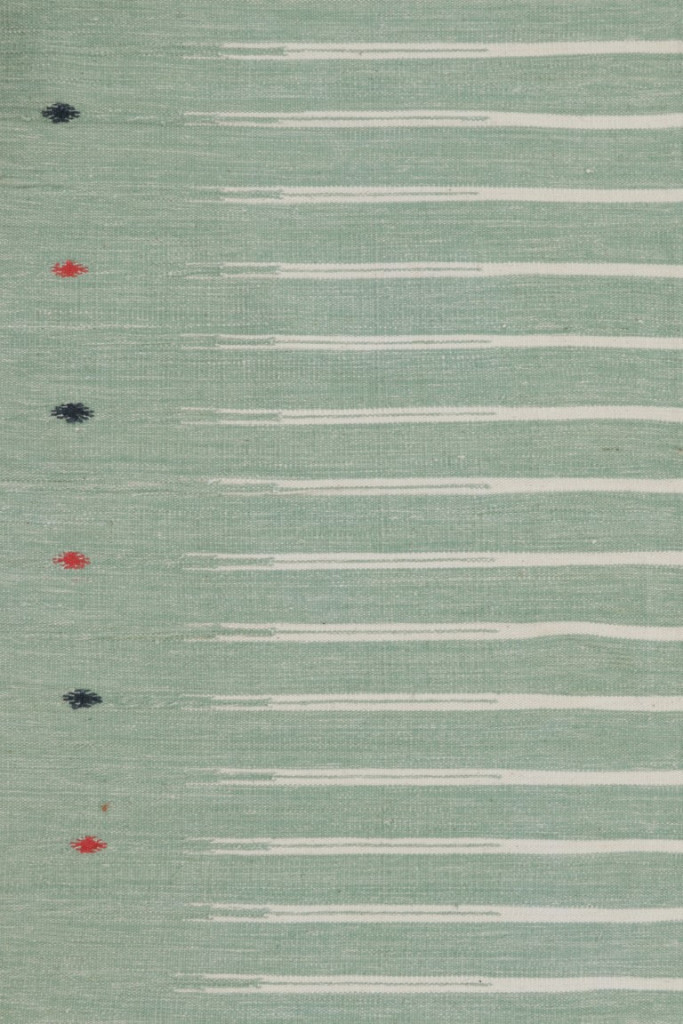 Contemporary Dhurrie Striped Rug