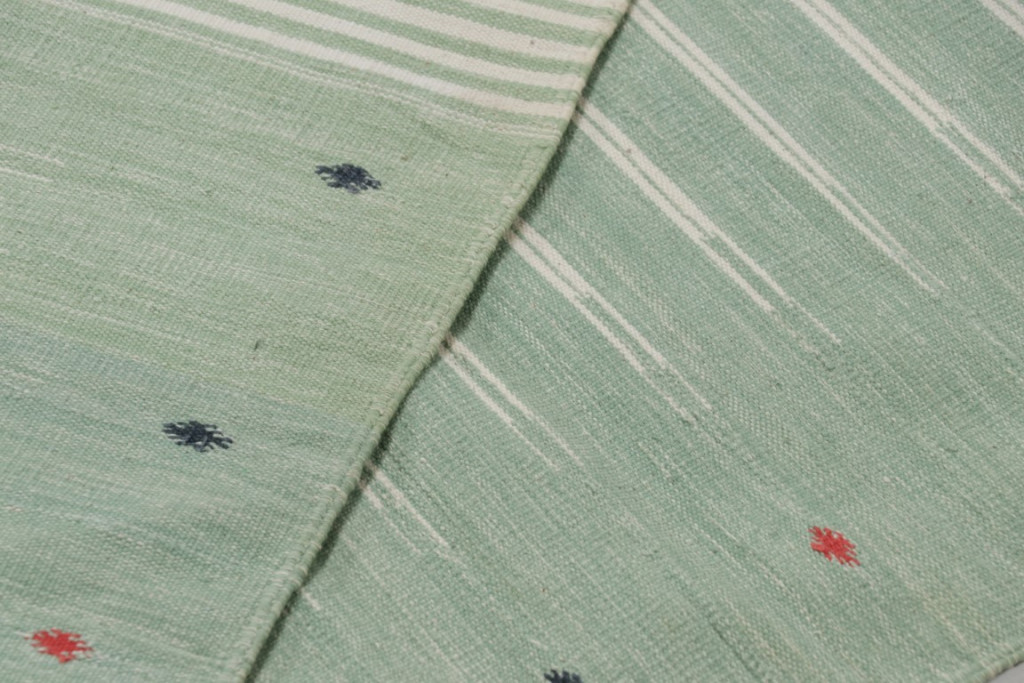 Contemporary Dhurrie Striped Rug