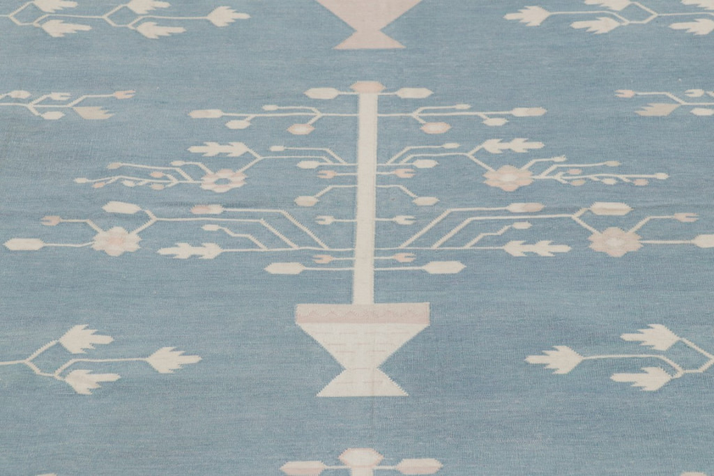 Contemporary Dhurrie Geometric Rug