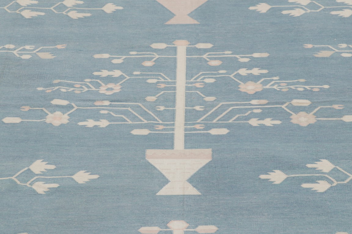 Contemporary Dhurrie Geometric Rug