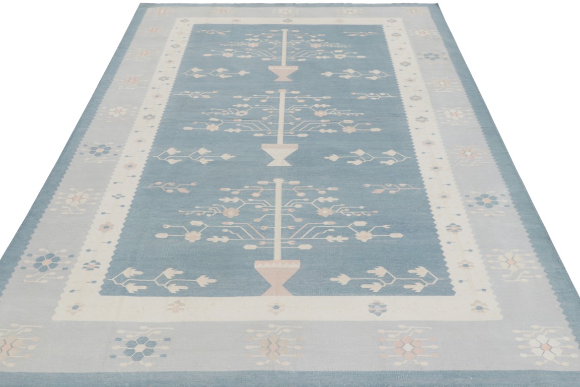 Contemporary Dhurrie Geometric Rug