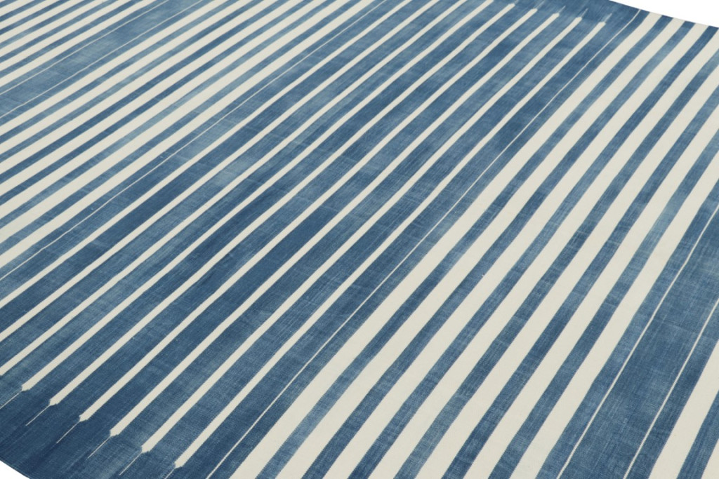 Contemporary Dhurrie Striped Rug
