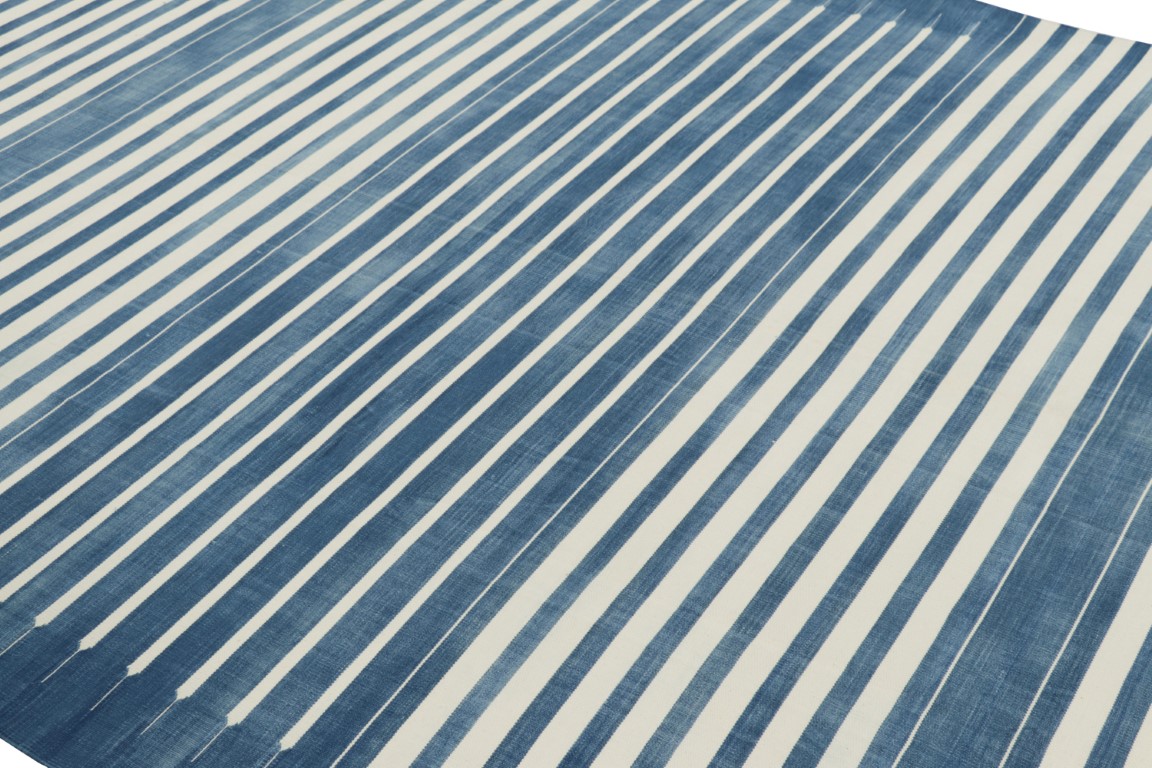 Contemporary Dhurrie Striped Rug