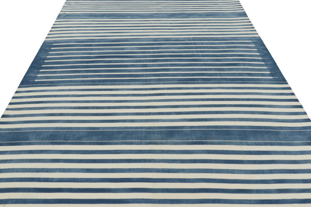 Contemporary Dhurrie Striped Rug