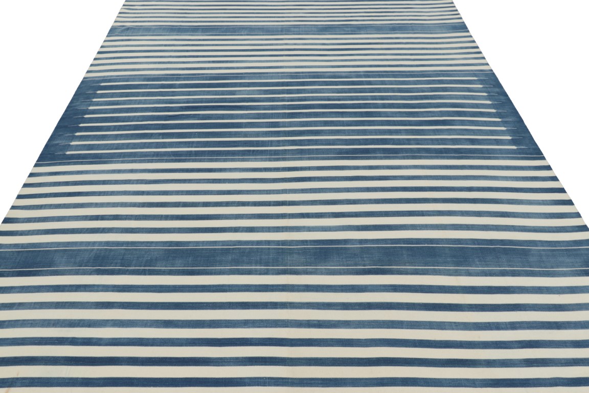 Contemporary Dhurrie Striped Rug