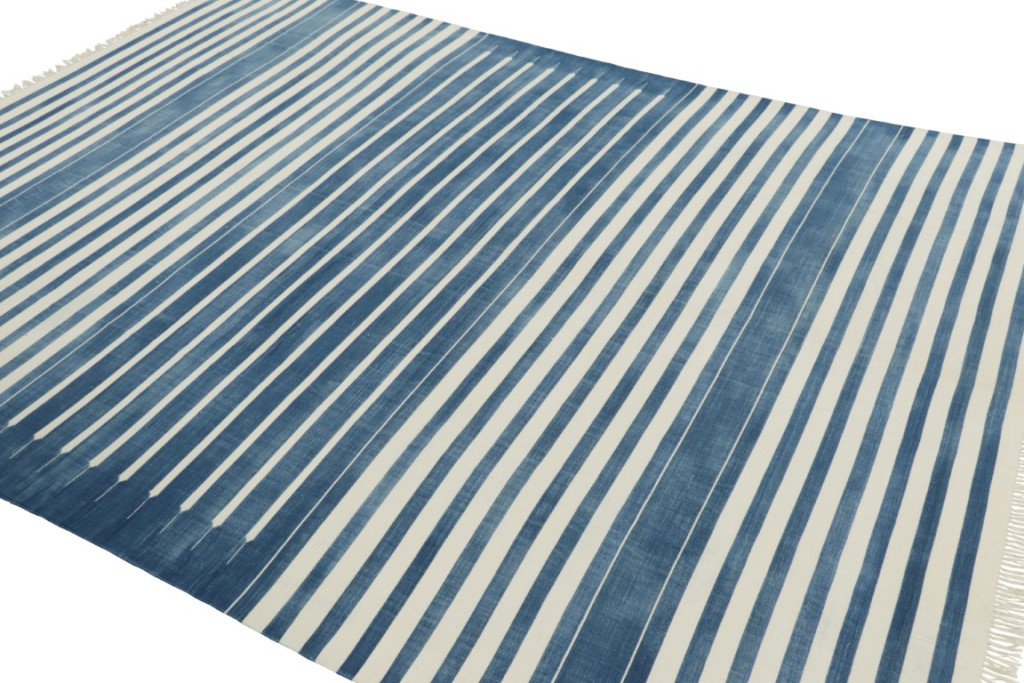 Contemporary Dhurrie Striped Rug