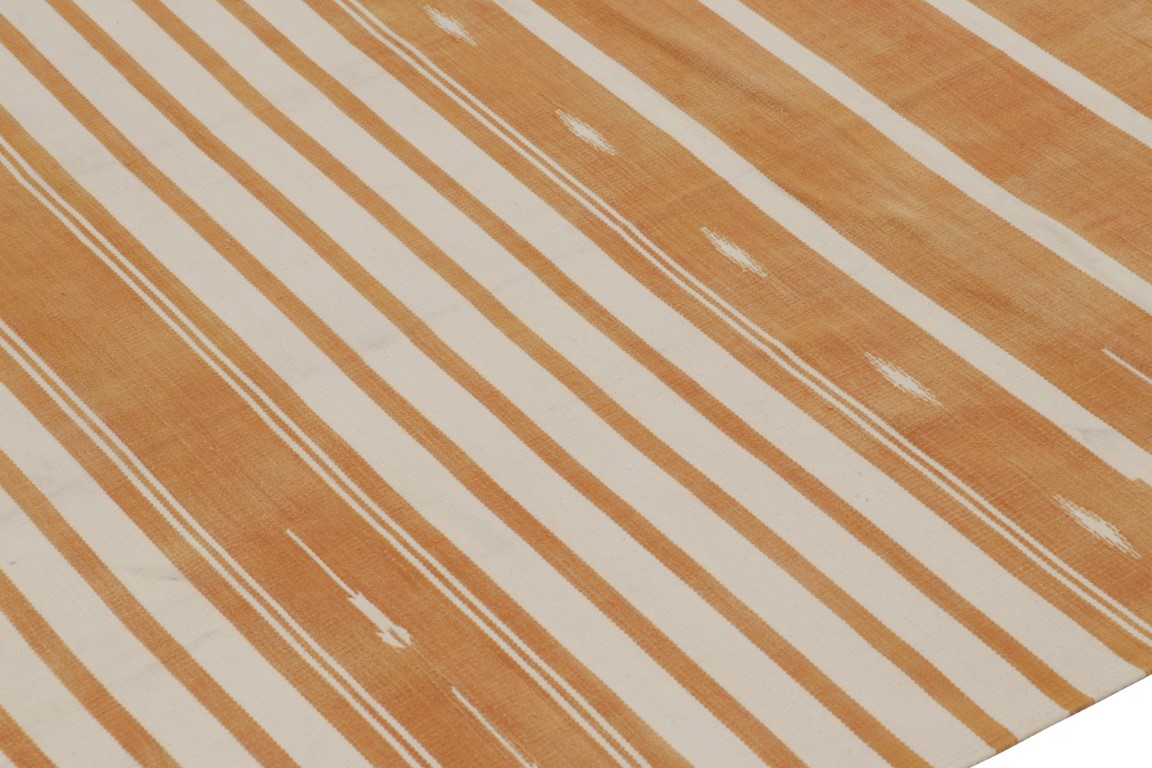 Contemporary Dhurrie Striped Rug