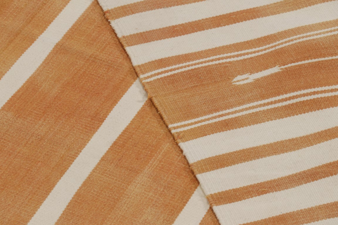 Contemporary Dhurrie Striped Rug