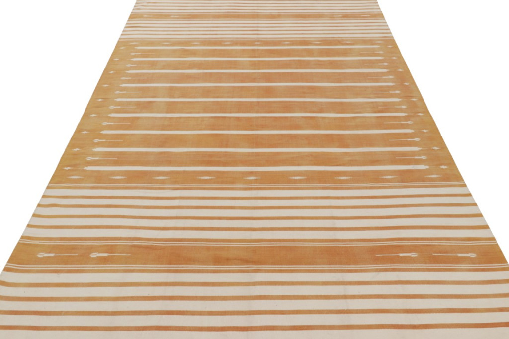 Contemporary Dhurrie Striped Rug