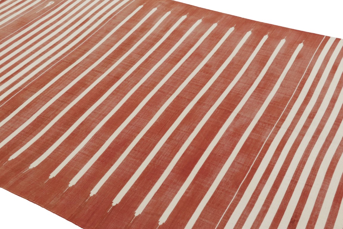 Contemporary Dhurrie Striped Rug