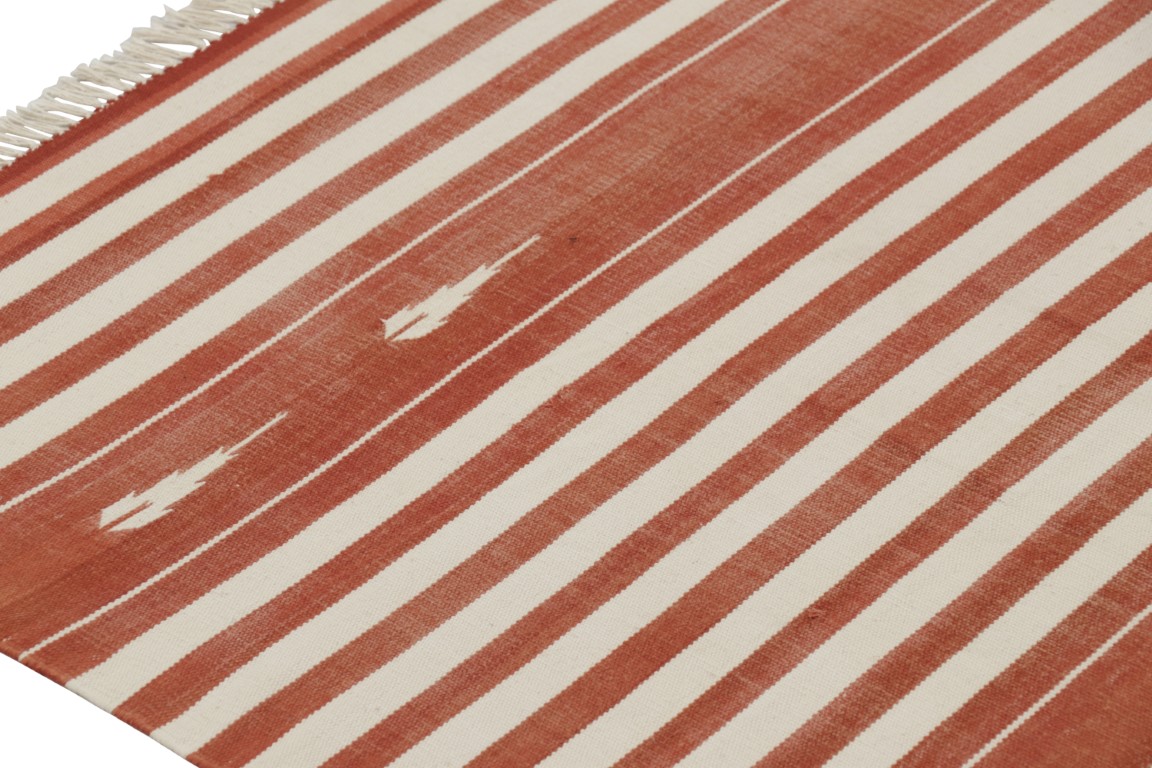 Contemporary Dhurrie Striped Rug