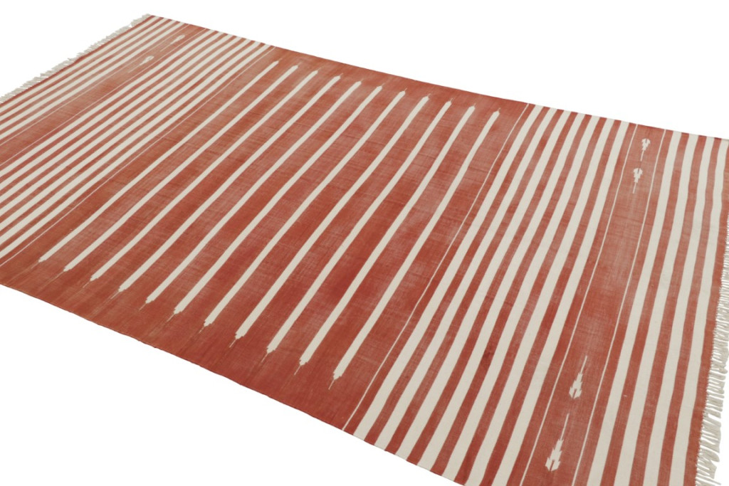Contemporary Dhurrie Striped Rug