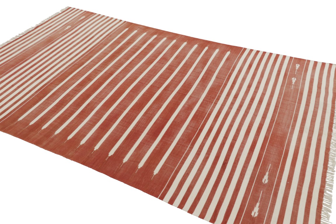Contemporary Dhurrie Striped Rug