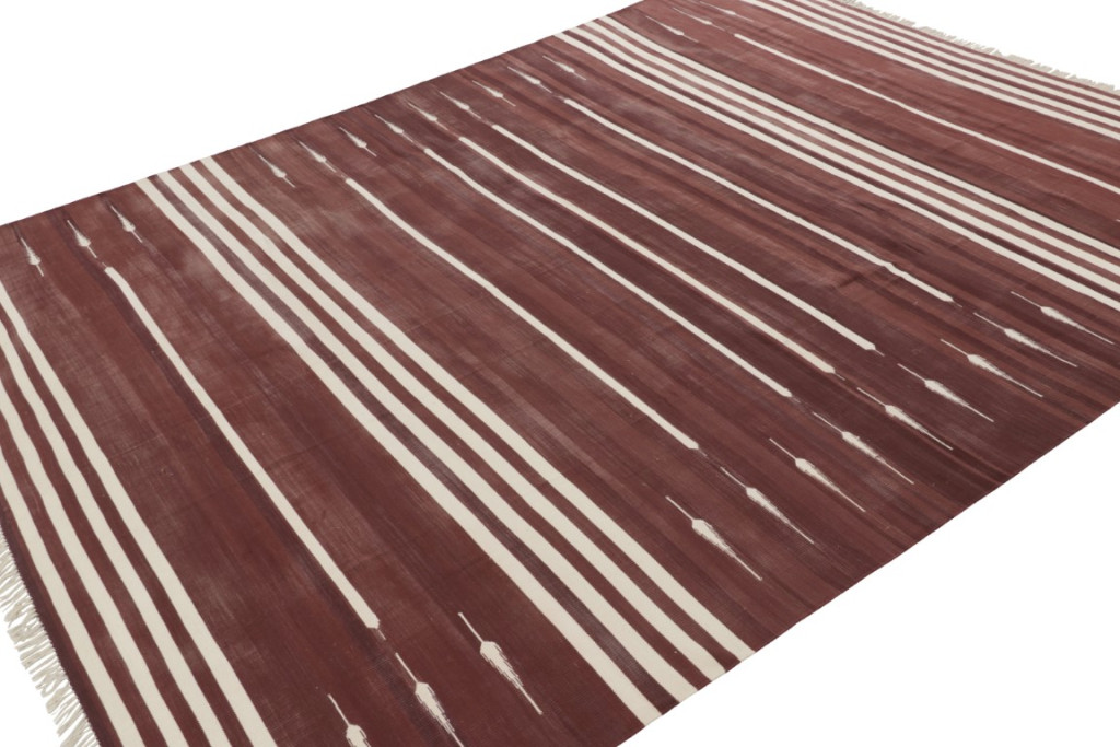 Contemporary Dhurrie Striped Rug