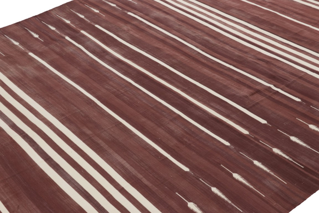 Contemporary Dhurrie Striped Rug
