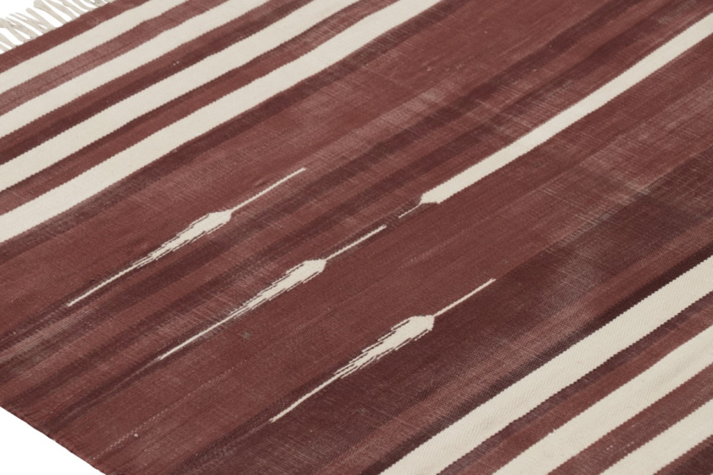 Contemporary Dhurrie Striped Rug
