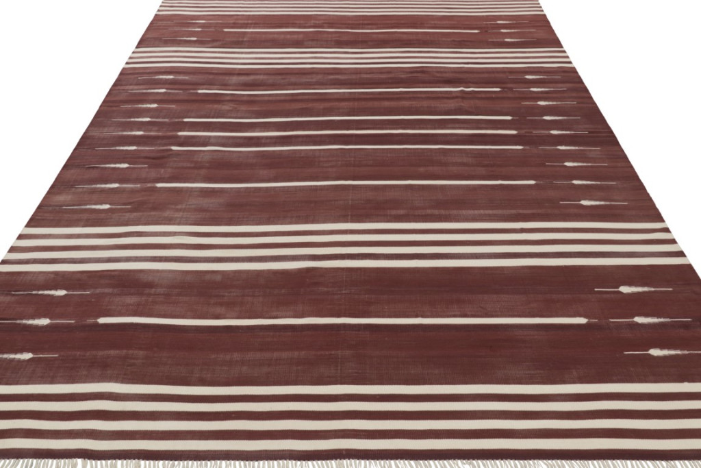 Contemporary Dhurrie Striped Rug