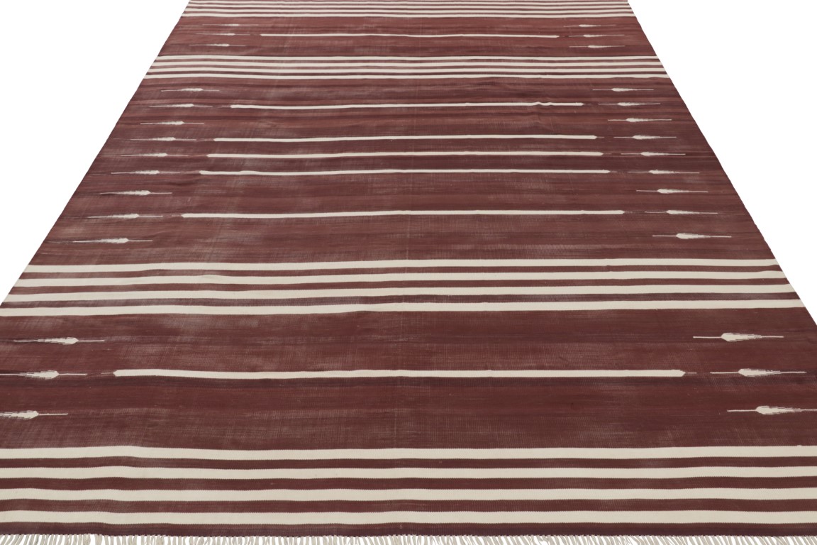 Contemporary Dhurrie Striped Rug