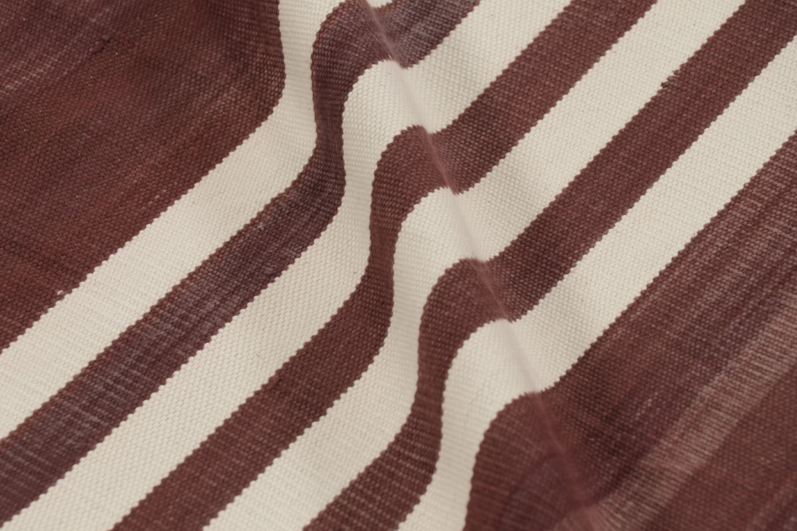Contemporary Dhurrie Striped Rug