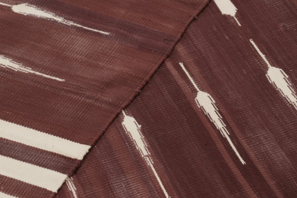 Contemporary Dhurrie Striped Rug