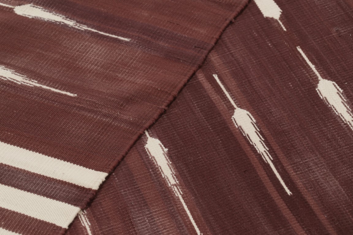 Contemporary Dhurrie Striped Rug